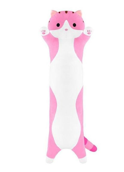 Игрушка подушка кот обнимашка батон (90см) MNC Розовый No Brand (282627359)