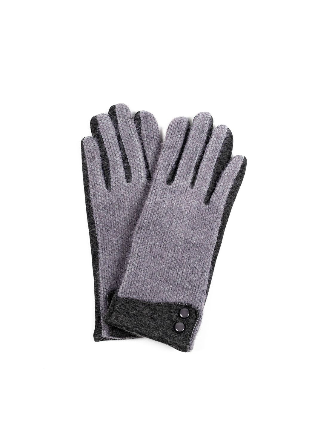 Перчатки Smart Touch женские комбинированные серые ДЕЛЛА LuckyLOOK 584-457 (322789133)