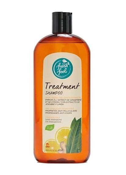 Шампунь для волос с экстрактом имбиря и лимона Natural Shampoo 400ml (1236371-189895) Fresh Feel (368639634)
