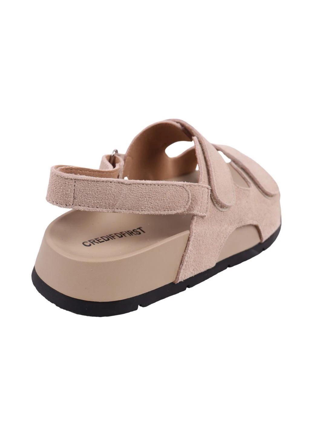 Босоніжки жіночі бежеві натуральна замша Credifdfirst 81-26LBC (395656617)