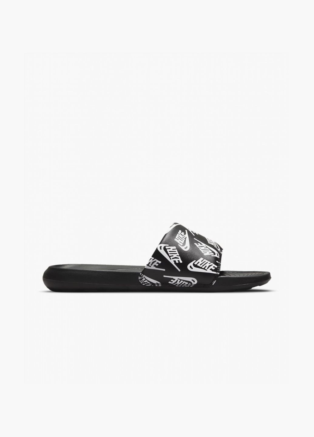 Черные мужские тапочки victori one slide print black cn9678-008 Nike