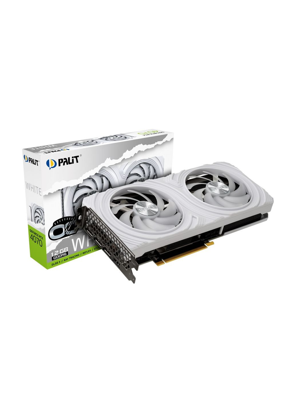 Видеокарта GF RTX 4070 12GB GDDR6 White OC (NE64070S19K91048L) Palit (314835574)