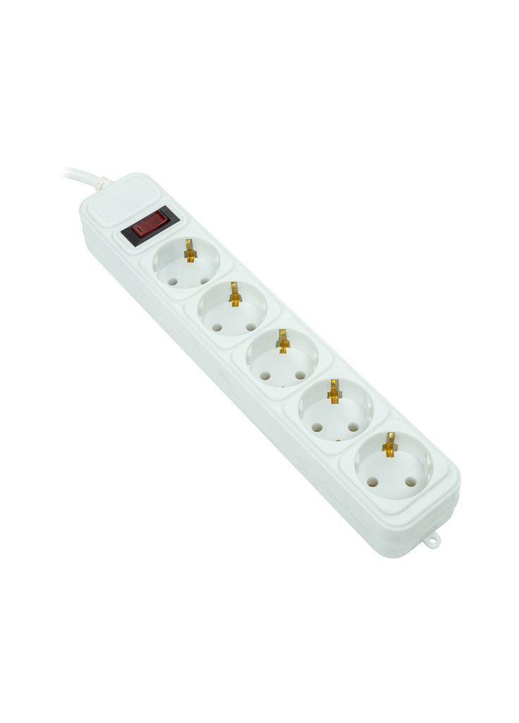 Мережевий фільтр живлення 3м, 5 розеток, євро, 100% мідь (JY-1056/3B) (EX610570) PowerPlant (315482723)