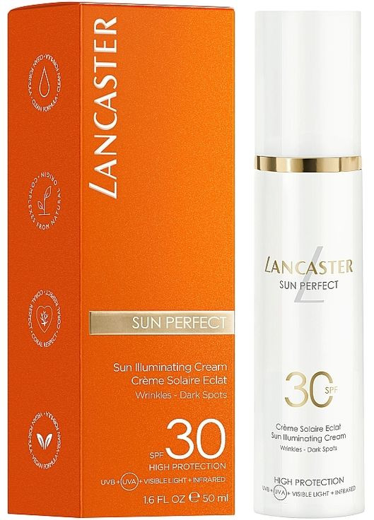 Сонцезахисний крем для обличчя Sun Perfect Sun Illuminating Cream SPF 30 50ml (1187746-119357) Lancaster (368608696)
