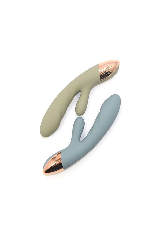 Кролик вибратор с функцией нагревания +10 режимов вибрации Velvet Lure, голубой Sweet Em (347312791)