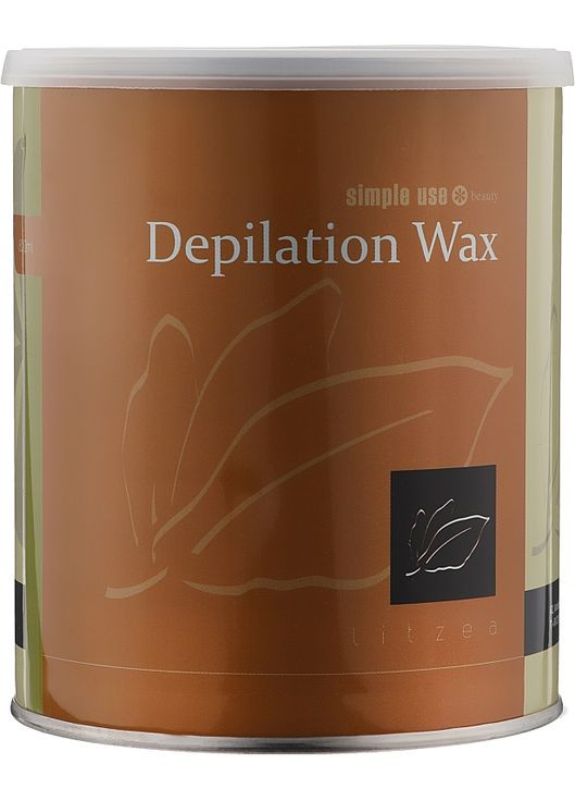 Теплий віск для депіляції в банці "Літцея" Depilation Wax 400ml (1055731-60327) Simple Use Beauty (365799883)