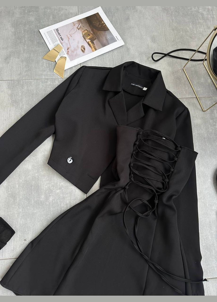 Чорна ділова, повсякденний, кежуал жіноча сукня Україна однотонна