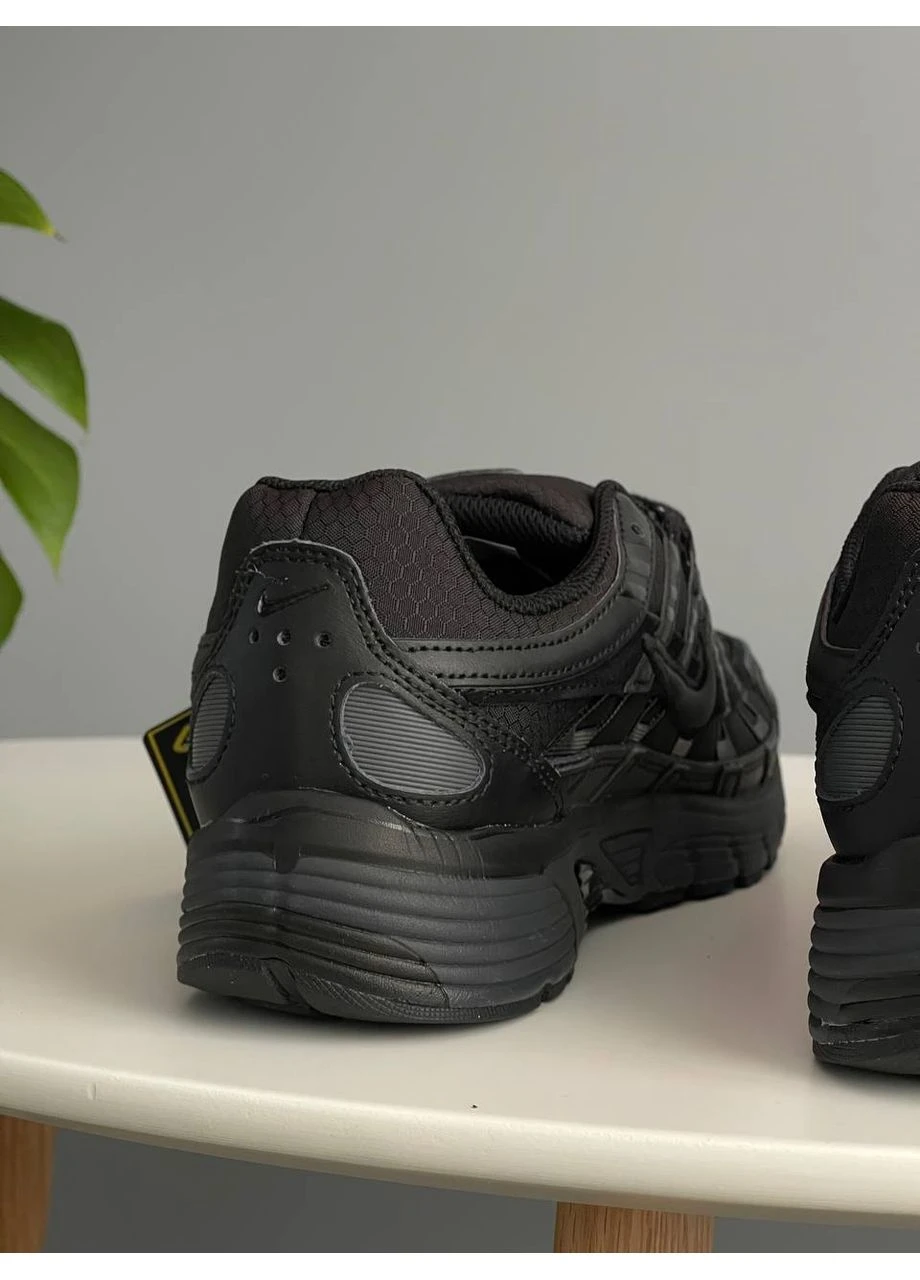 Кроссовки женские и мужские NIke P-6000 Black Gore-Tex | Найк Р-6000 черные No Brand чёрные демисезоны (381948548)