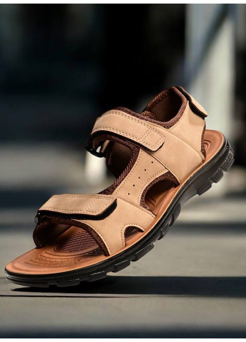 сандалии мужские бежевые Maznlon