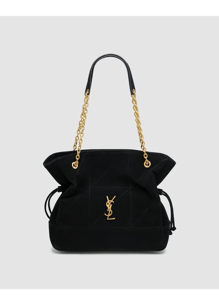 Сумка Saint Laurent Jamie Shopping in Suede Black Ів Сен-Лоран (377176498)