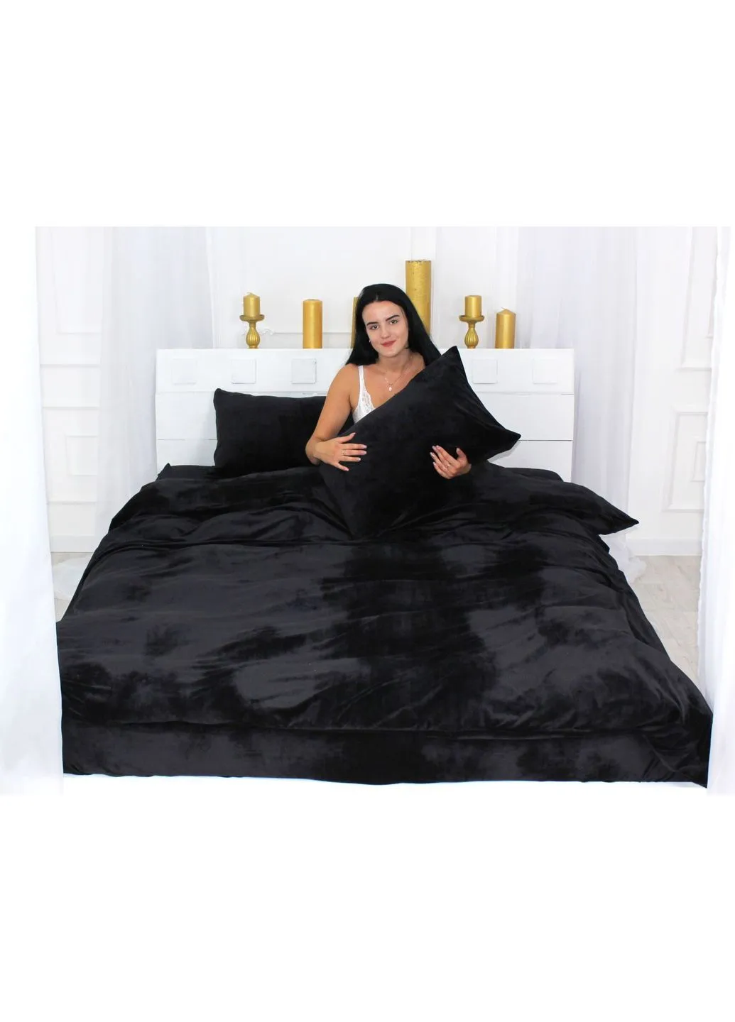 Постільна білизна Велюр Winter Frost 28-0007 Black Velvet (2200004000428) Mirson Велюр Winter Frost 28-0007 Black Velvet Двоспальни (379022498)
