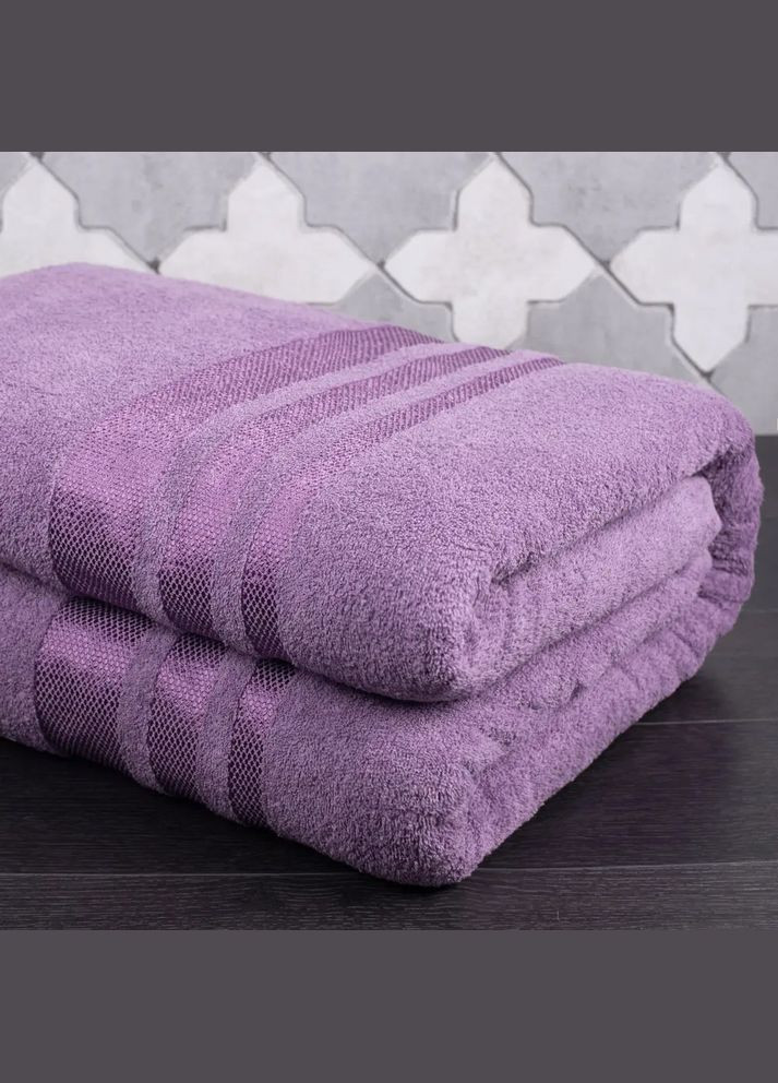 Простынь махровая Aisha - Ai-pr пурпурный 200*220 Aisha Home Textile (288536806)