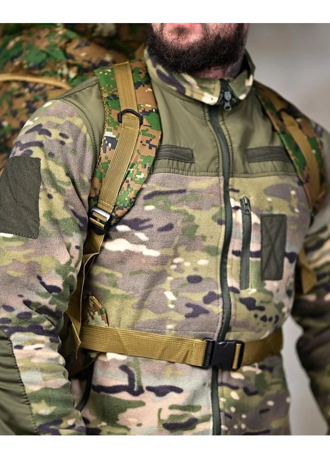 Тактичний рюкзак Outdoor 70L pixel green Oxford 600D MOLLE туристичний No Brand (393909075)