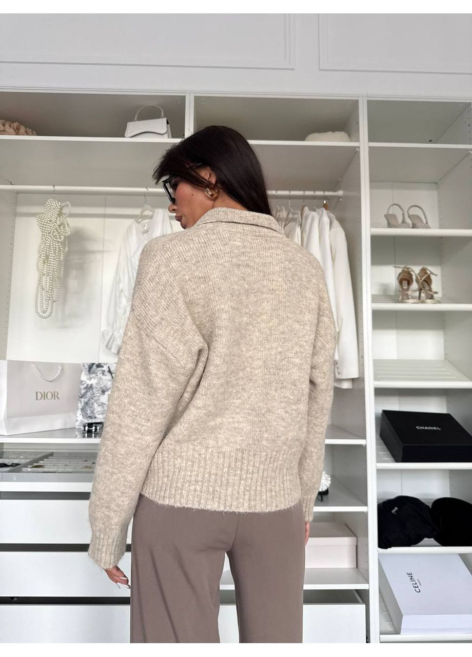 Бежевий светр поло Україна