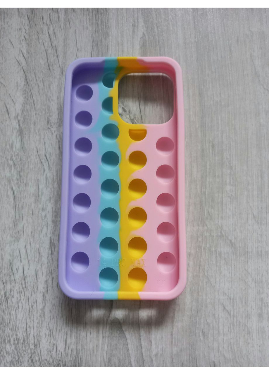 Чехол Pop it для 14 Pro Max Попит антистресс силиконовый цветной No Brand (360896660)