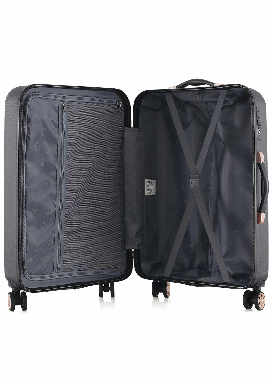 Валіза середня 24" (M) ABS-Plastic Black (T5718-2) Semi Line (333650604)