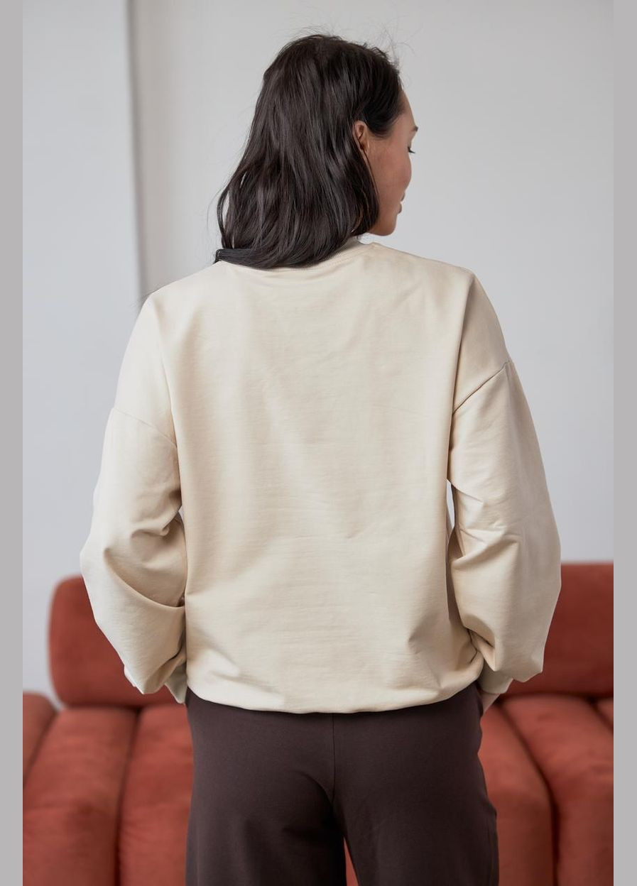 Бежевый свитшот женский 2- нитка меланж (м167.2) UMON (331289184)
