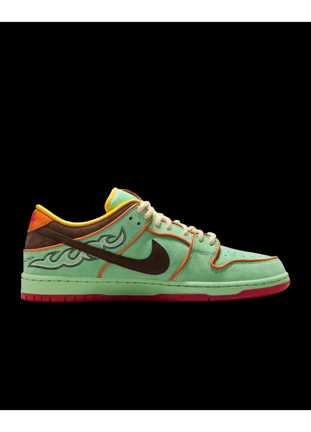 Зеленые демисезонные кроссовки dunk sb low pro green hf3058-300 Nike