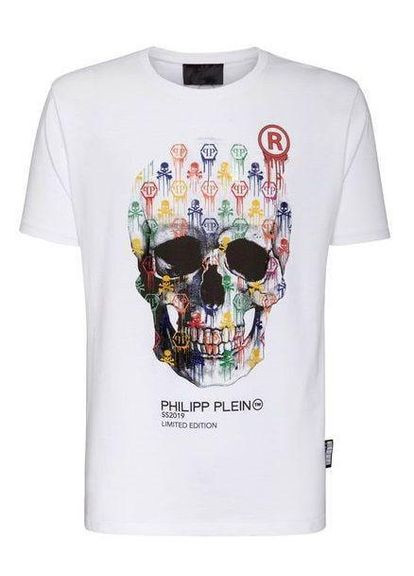 Біла футболка чоловіча с принтом біла 2664088904 No Brand