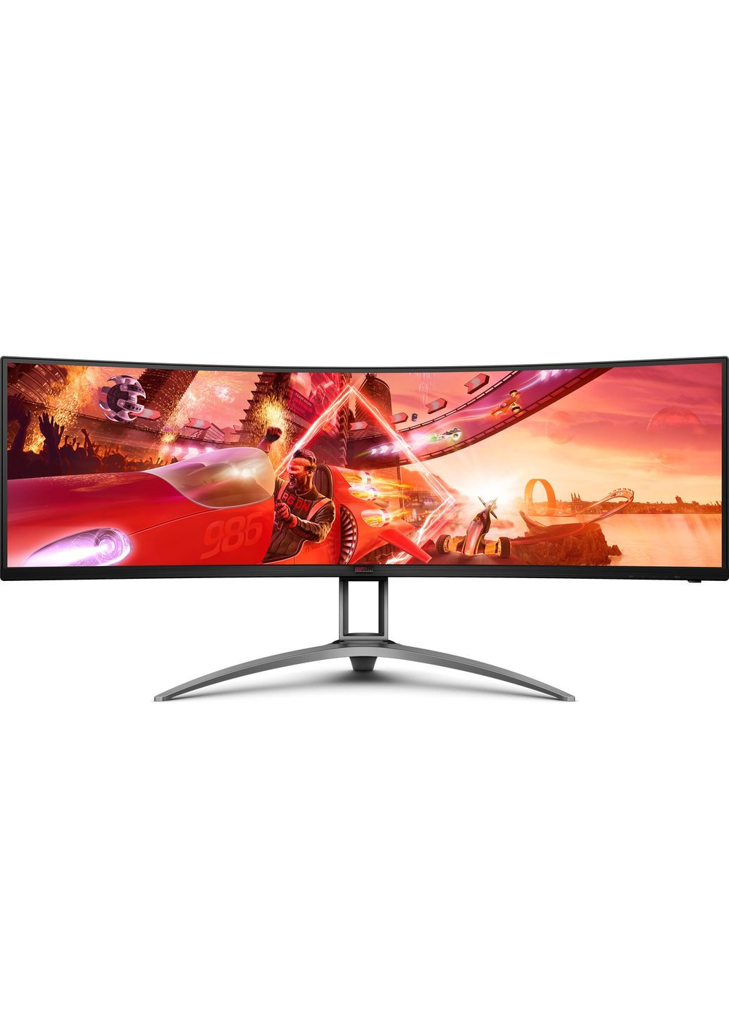 TFT 49" AG493UCX2, VA, 5120x1440, 165Гц, изгн., HDMIx3, DP, USBC, USB-hub, HAS, цв, черный AOC (314750010)