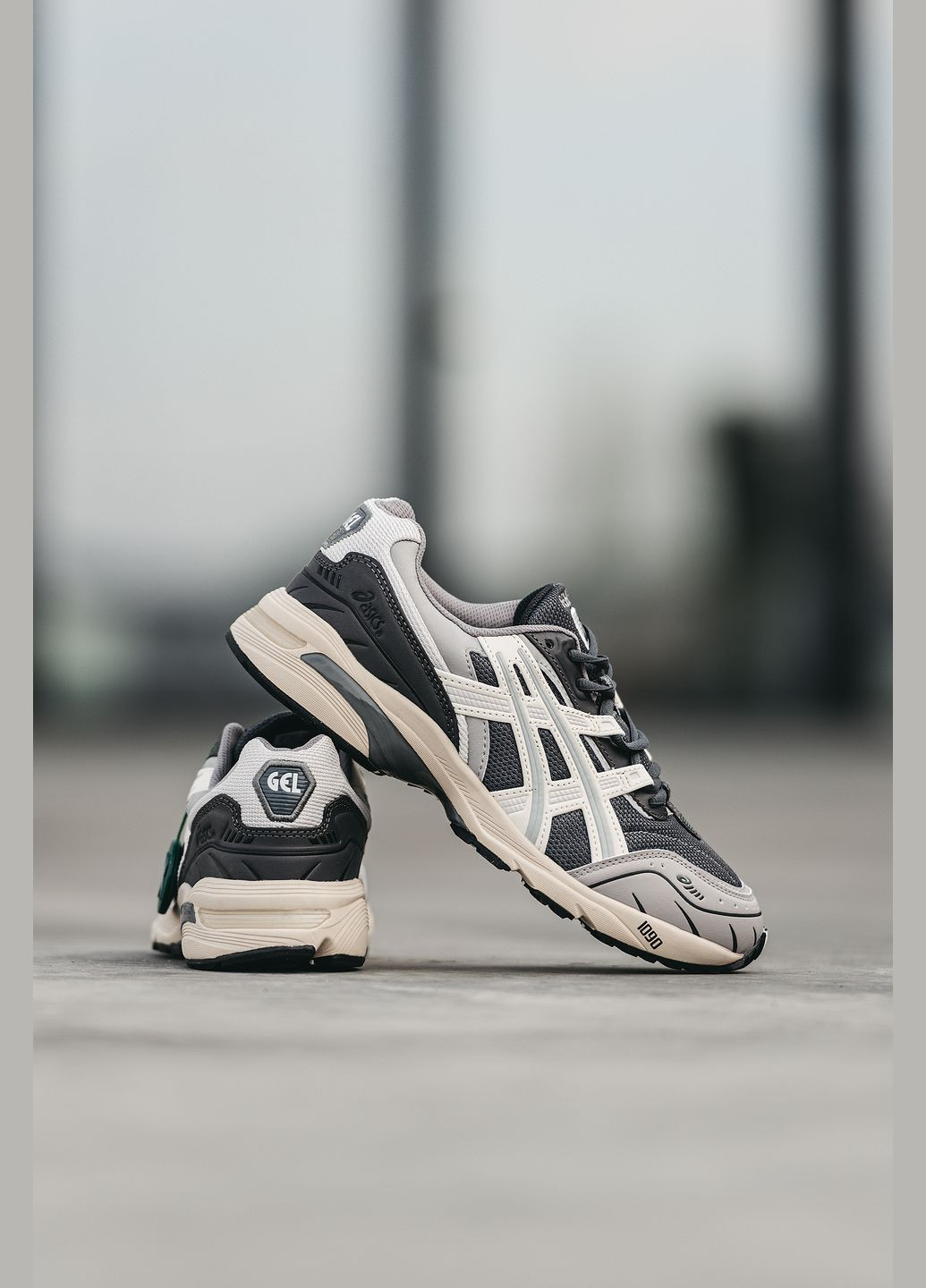 Сірі Осінні кросівки чоловічі і жіночі asics gel-1090 grey | асікс гель-1090 сірі No Brand