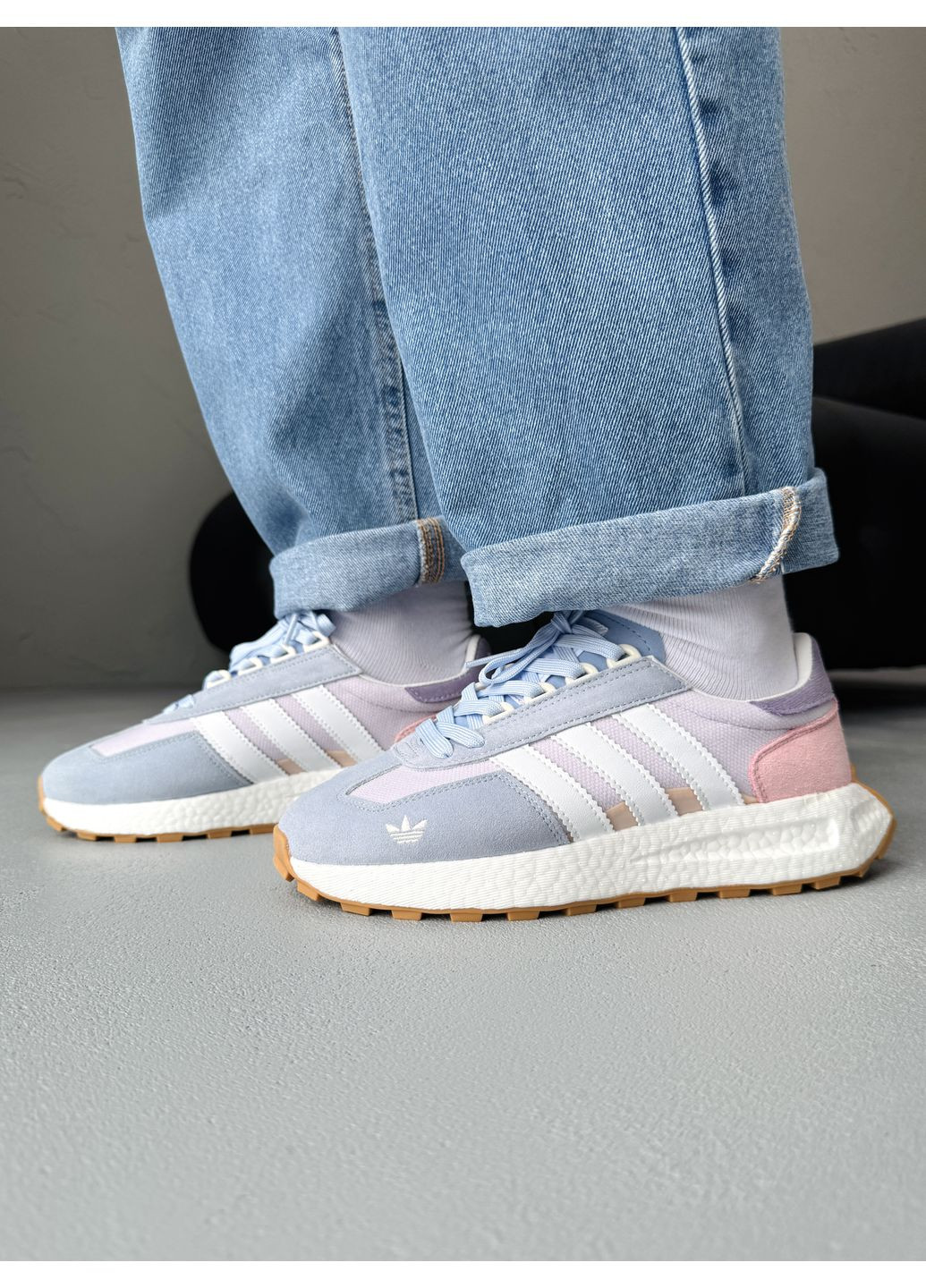 Розовые демисезонные кроссовки мужские adidas retropy e5 blue / pink адидас ретропи е5 No Brand