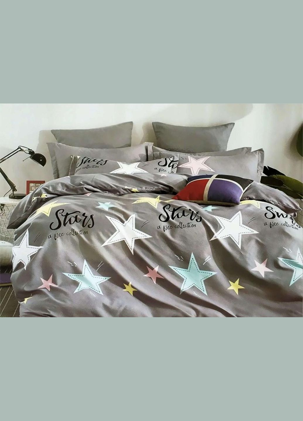 Комплект постільної білизни бязь Голд Люкс півтораспальний — 4 предмети Супер стар Vilenna (334002765)