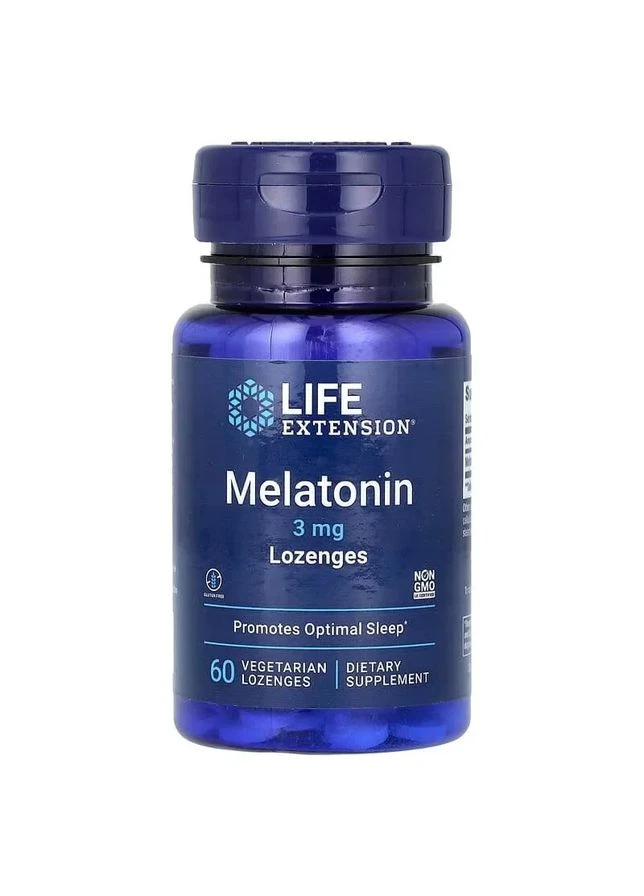 Мелатонін Melatonin 3 мг 60 пастилок Life Extension (361117451)