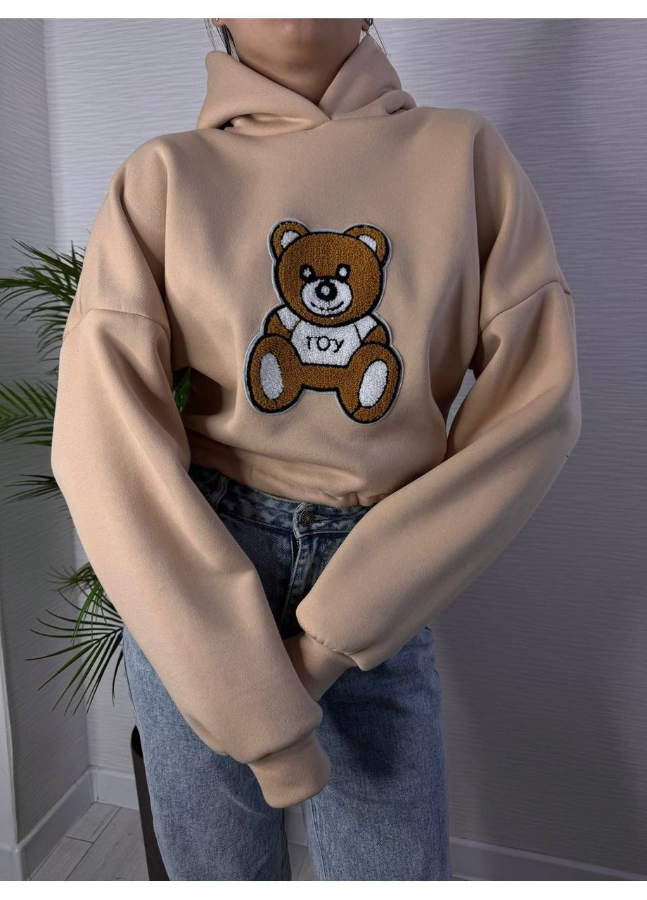 Худі з об’ємним плюшевим ведмедиком No Brand (370032259)
