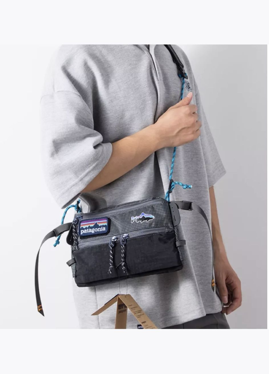 Водонепроницаемая сумка Унисекс, со съемным патчем, черная. No Brand (322640238)