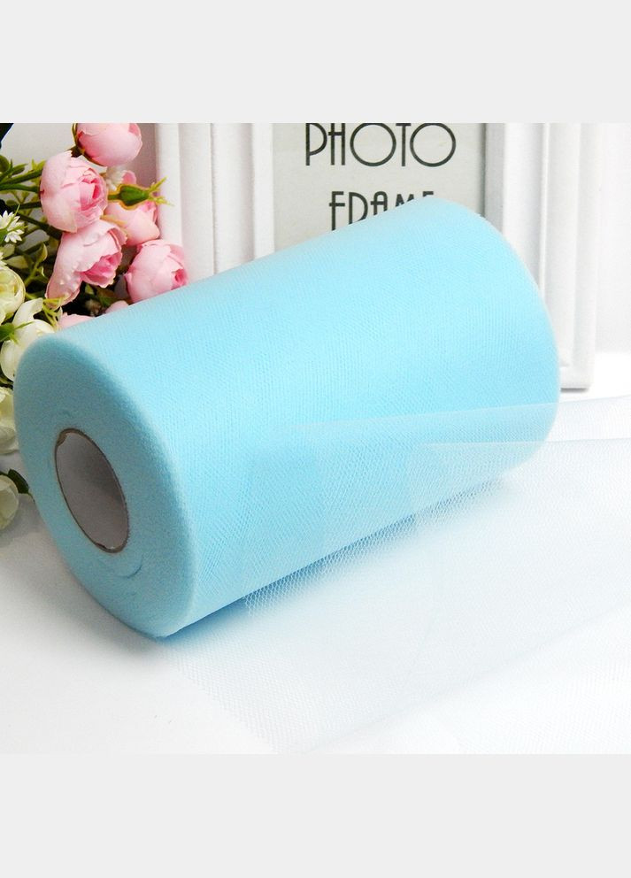 Фатин однотонний, сітчаста стрічка, 15 см, 41 тіфані No Brand (340486119)