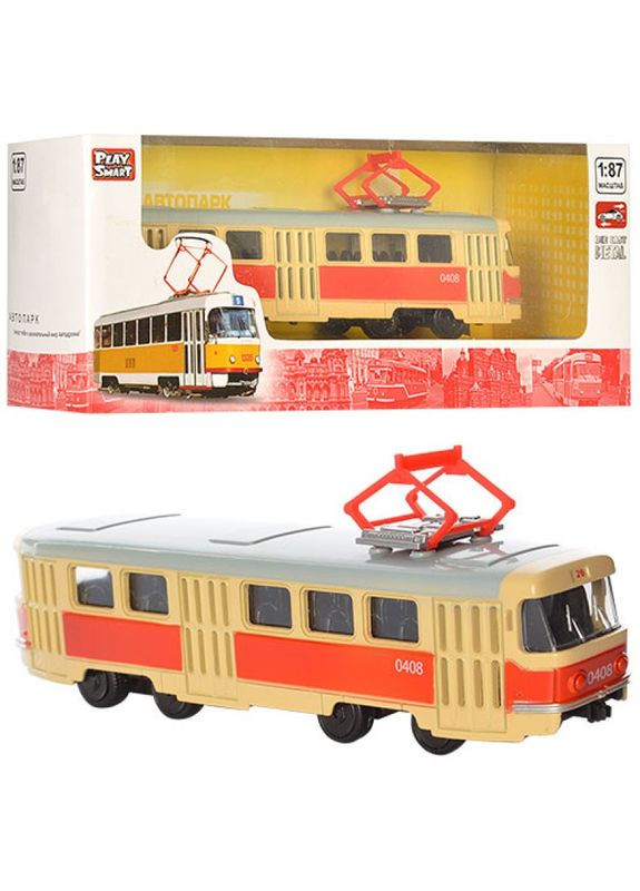 Игрушечная модель Трамвай 6411 инерционный 6411A Play Smart (365632386)