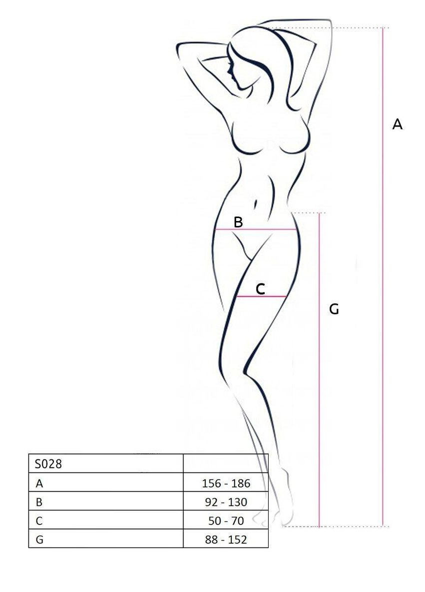 Еротичні колготки-бодистокінг S028 red Passion (303893672)