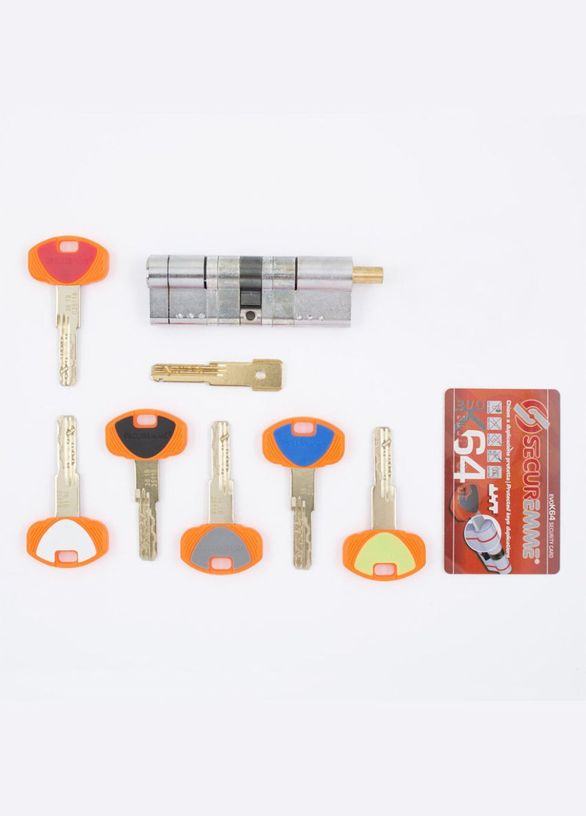 Циліндр 361BPCS4545115 K64 45/45 мм 5кл +1 ключ Securemme (322648146)