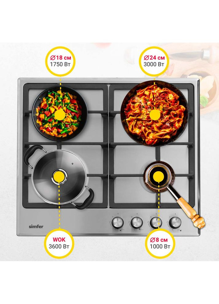 Варильна поверхня H60V41M516 Simfer (353304291)