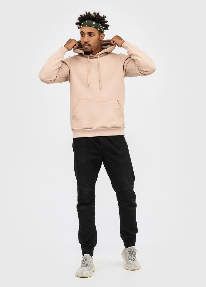 Худі чоловіче бежеве утеплене U0401 RAY Basic (300533454)