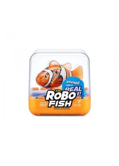 Интерактивная игрушка Robo Alive S3 Роборыбка (оранжевая) Pets & Robo Alive (290111107)