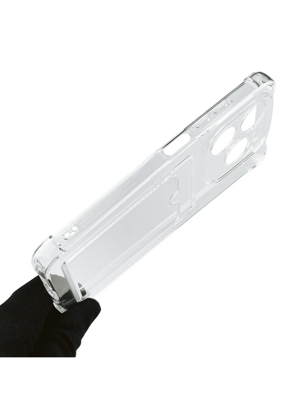 Чехол для Pop 8 (BG6h) с бронь углами с карманом для карточек k-pop на техно поп 8 прозрачный Tecno (366231291)