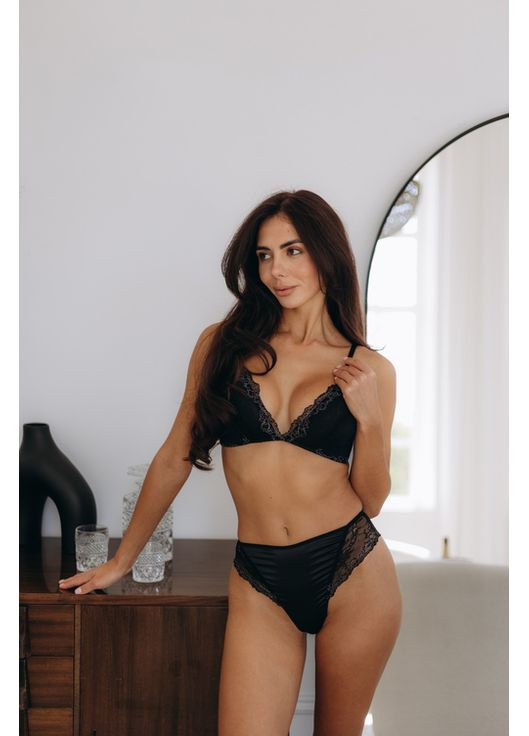 Черный комплект нижнего белья Endorphine