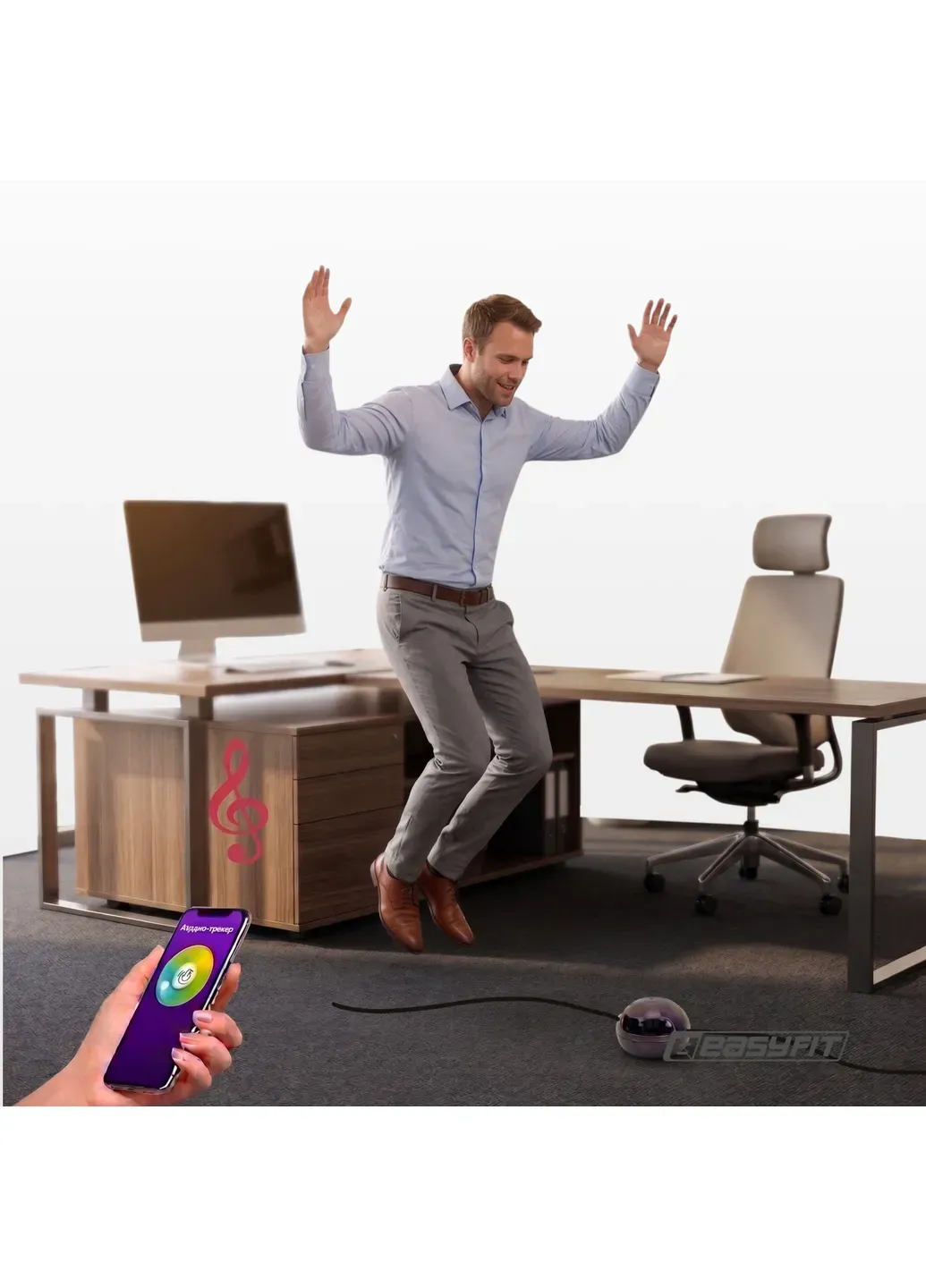 Интеллектуальная музыкальная скакалка SmartJump + пульт управления EasyFit (406556663)