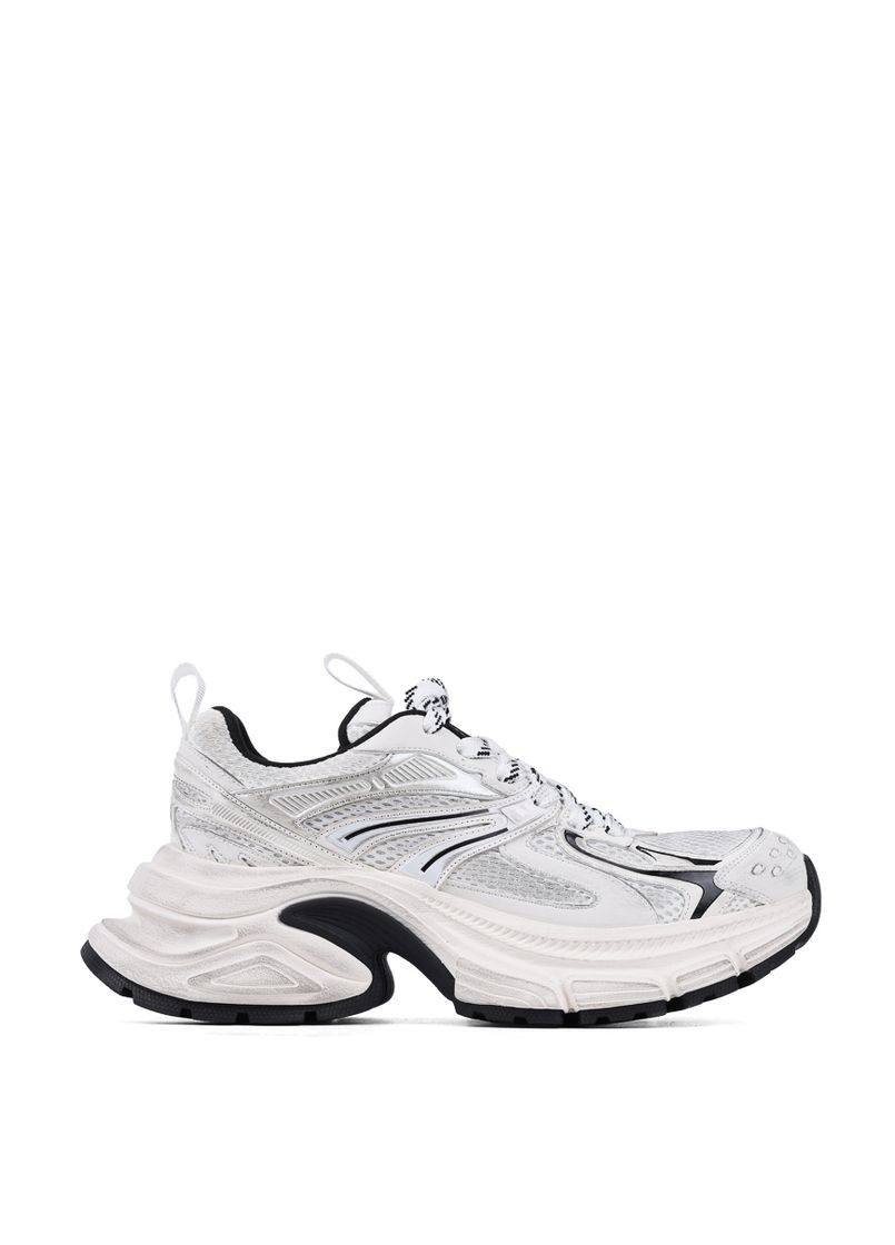 Женские Кроссовки A5-21 Черный Искусство. кожа MIRATON белые демисезоны (330179875)