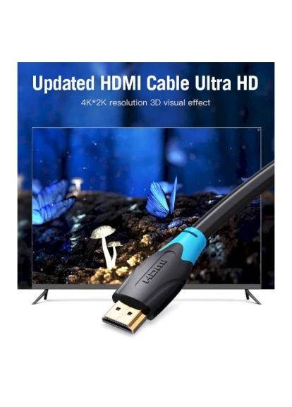 Кабель HDMI M - M, 2.0 м, V2.0, 4K 30Гц, PVC Vention (397097932)