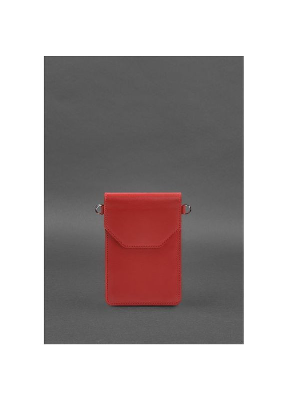 Шкіряна сумка через плече жіночий чохол для maxi Червона BlankNote (302008998)