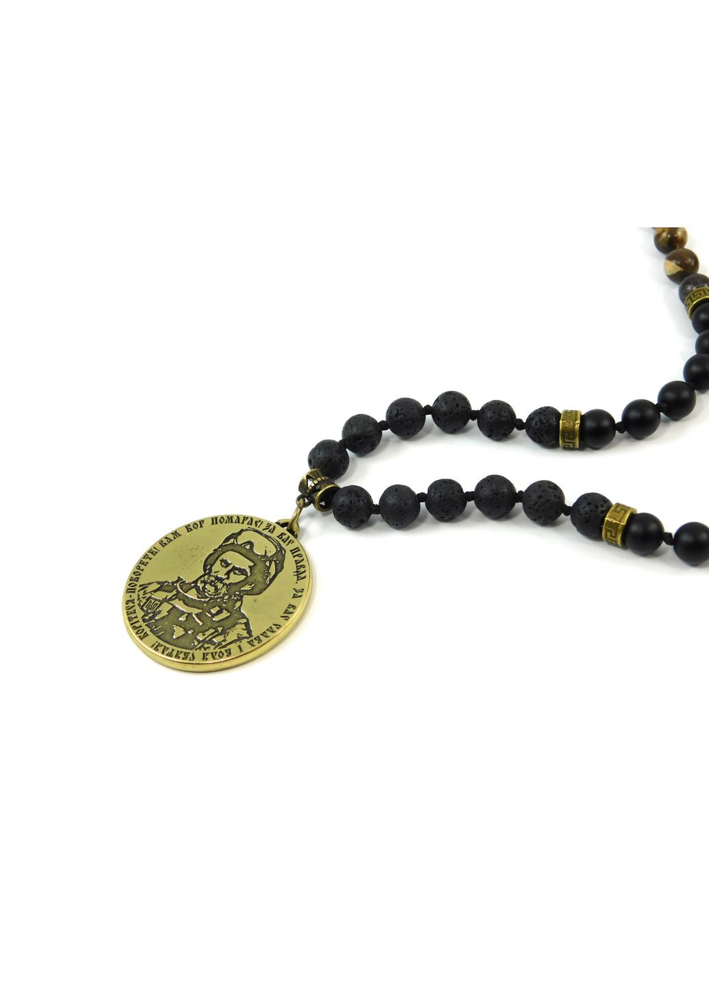 Намисто "Шевченкова гордість" Лава, Шунгіт, Яшма Fursa fashion (322316287)