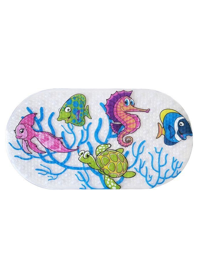 Килимок у ванну кімнату на присосках Морський коник MGZ-0900 (Sea Horse) 35х65 см Megazayka (330639894)