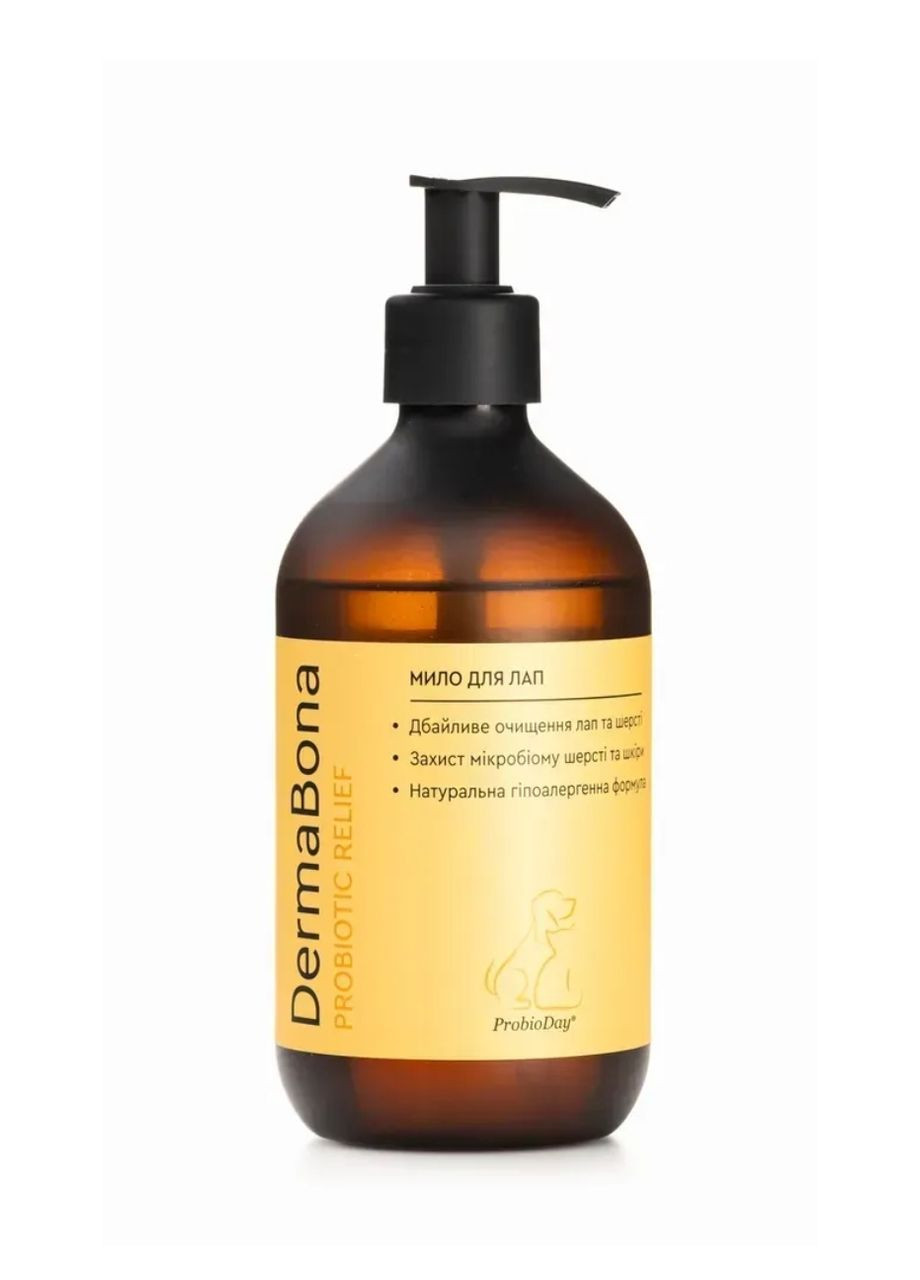 Мило рідке ProbioDay DermaBona з пробіотиками для очищення лап домашніх тварин, 500 мл No Brand (350199023)