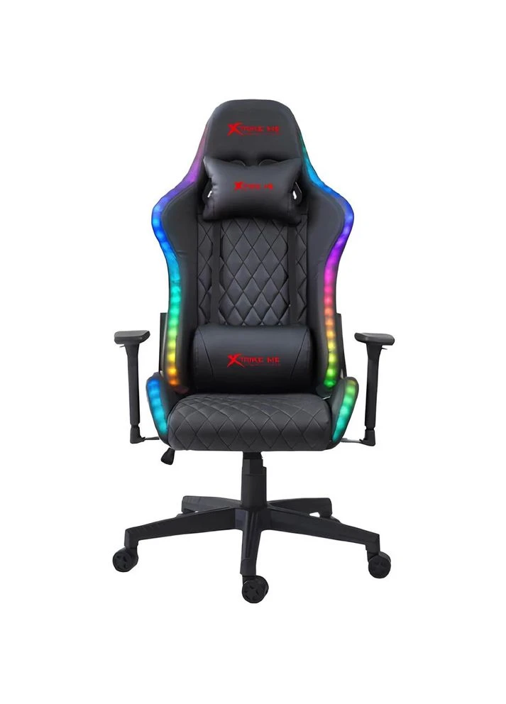 Игровое кресло Advanced Gaming Chair GC-907, 50мм, RGB, черно-красное XTRIKE ME (400816072)