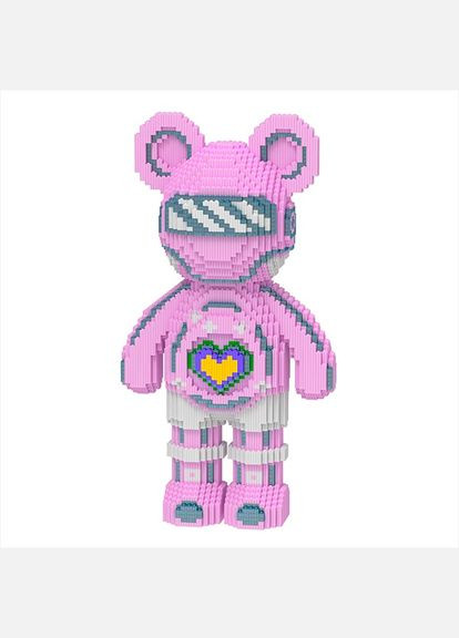 Конструктор Magic Blocks Мишка Розовый на 4031 деталь, светится в темноте. Мишка Bearbrick 50 см Limo Toy (282430874)