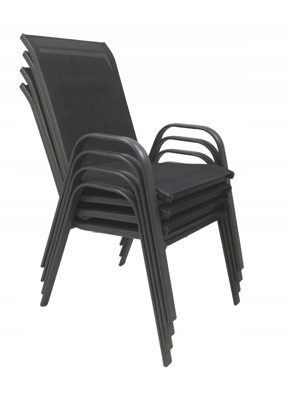 Комплект садових меблів GardenLine Verona-4 Grey круглий стіл No Brand (347311708)