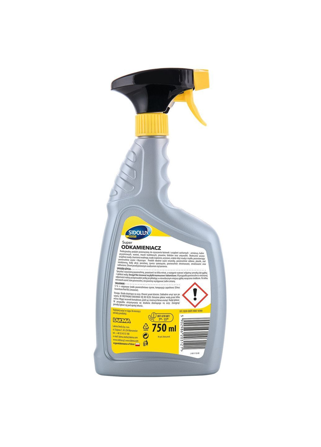 Средство для удаления накипи Profi, 750 мл Sidolux 5902986203121 (370269128)